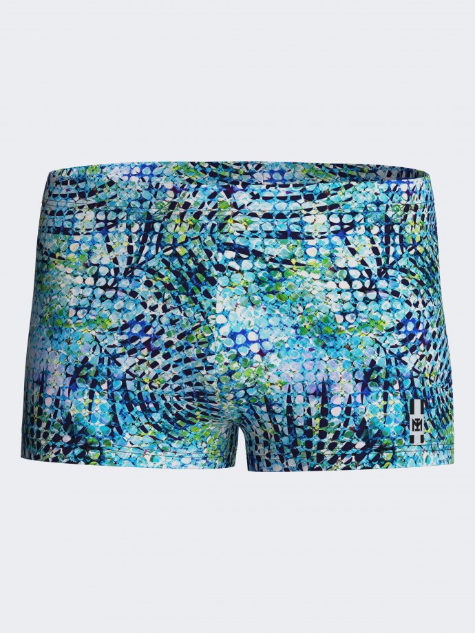 Exotischer Schwimm-Boxershorts Print