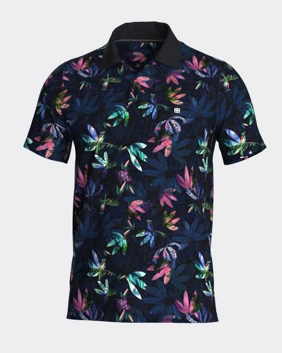 Polo imprim tropicale en Coton