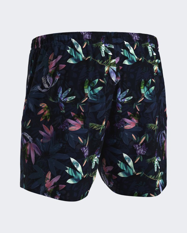 Badeshorts mit tropischem Print