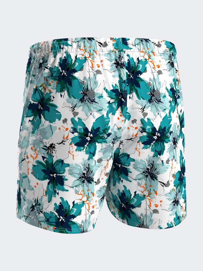 Badeshorts mit Blumenprint