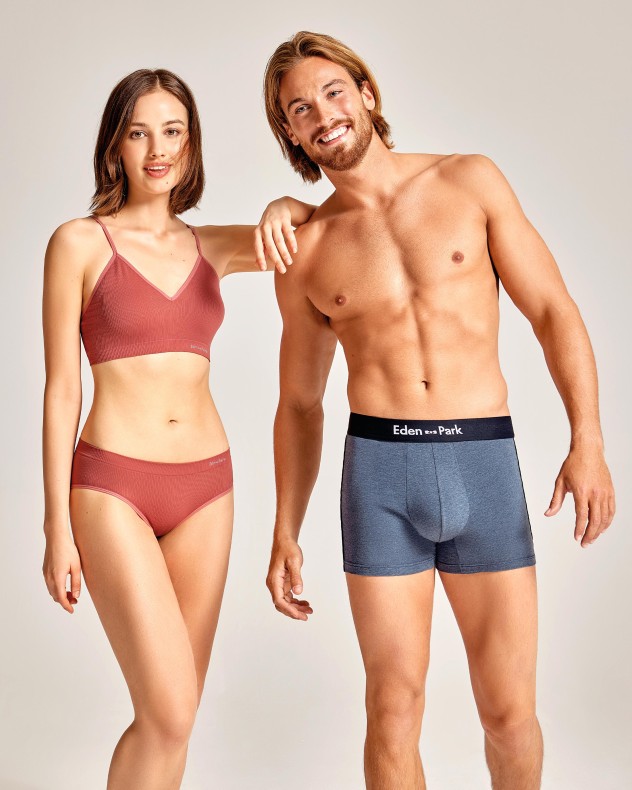 Lot de 2 Boxers signature en coton