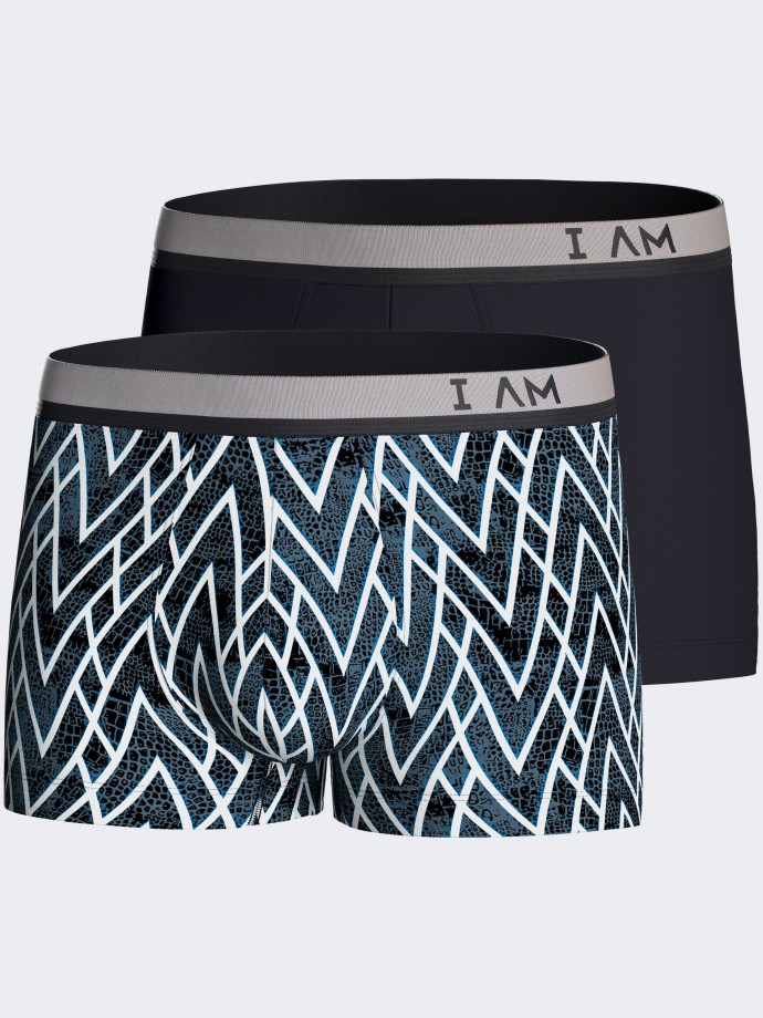 Pack 2 boxers de homme imprim en Lyocell