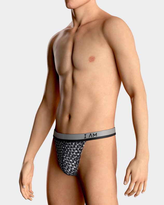 String de homem estampado em Lyocell