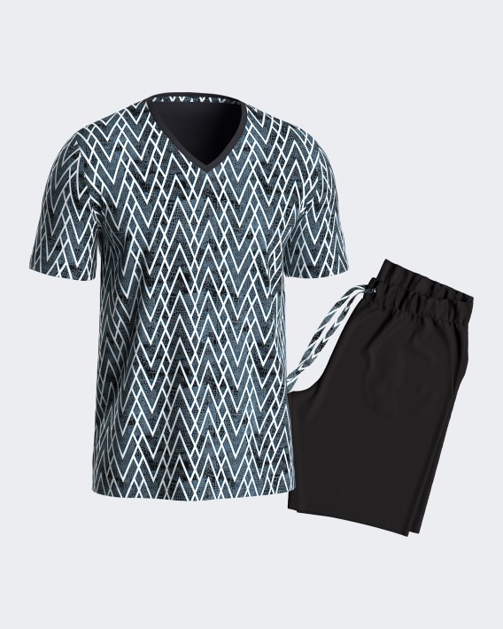 Pyjama de homme imprim en Lyocell