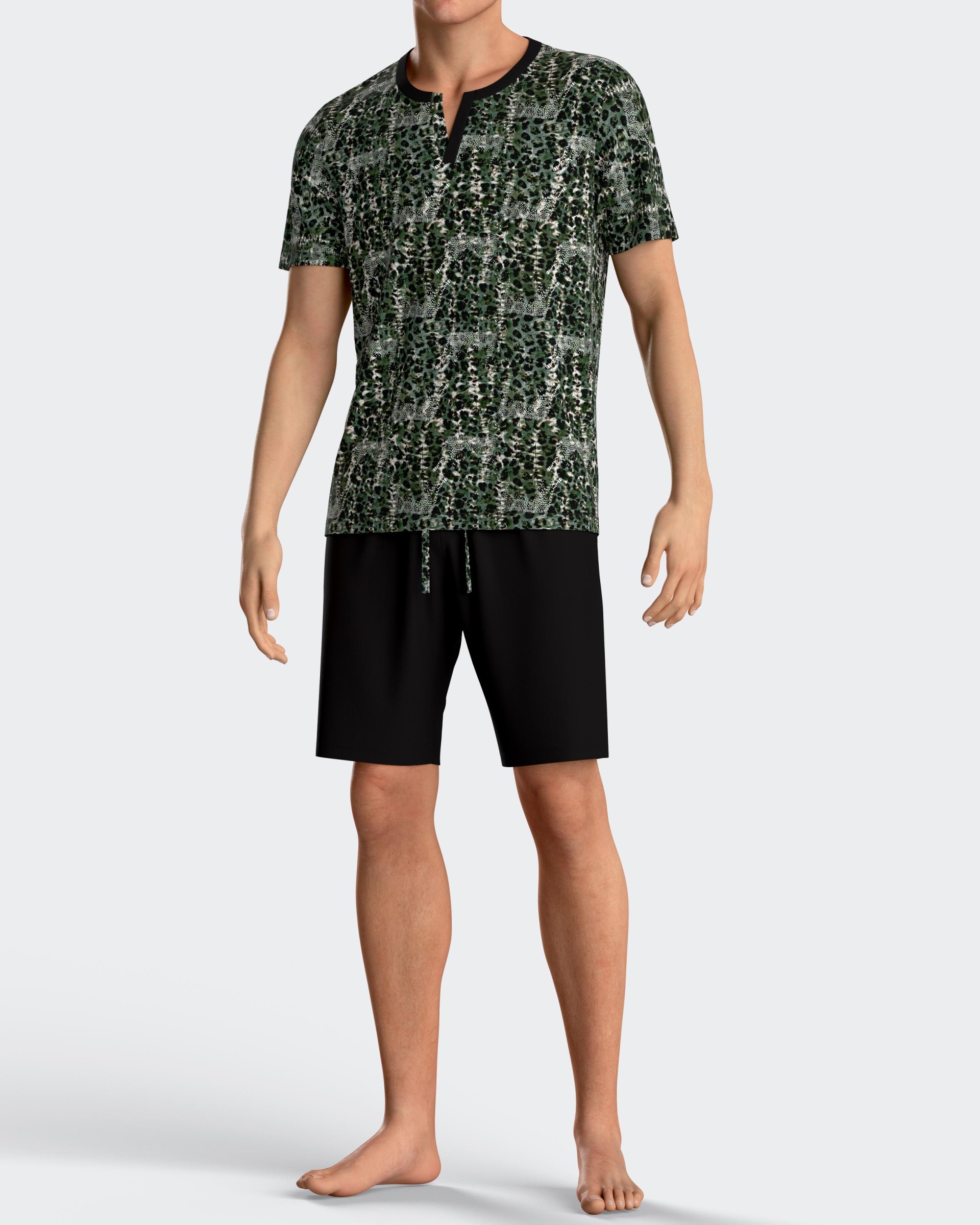 Pyjama de homme imprimé en Lyocell