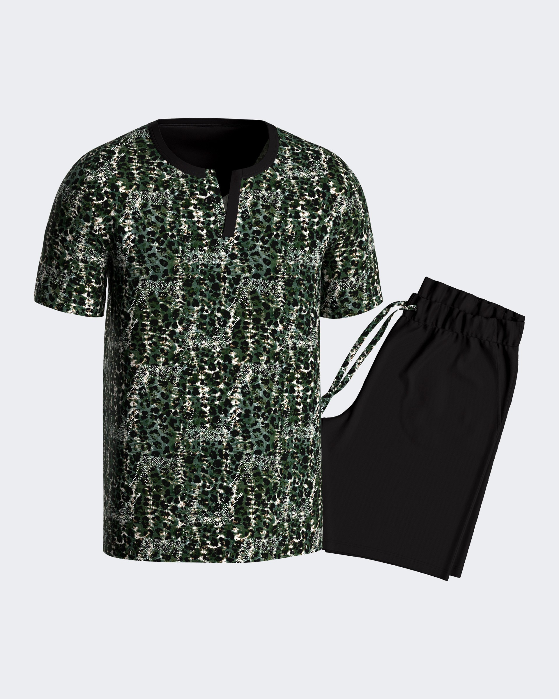 Pyjama de homme imprimé en Lyocell