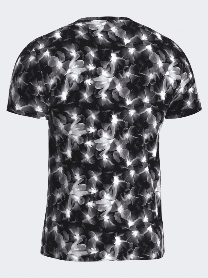 T-shirt de homme imprim en Lyocell