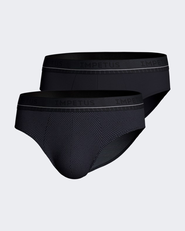 Pack 2 Man's slips in cotton