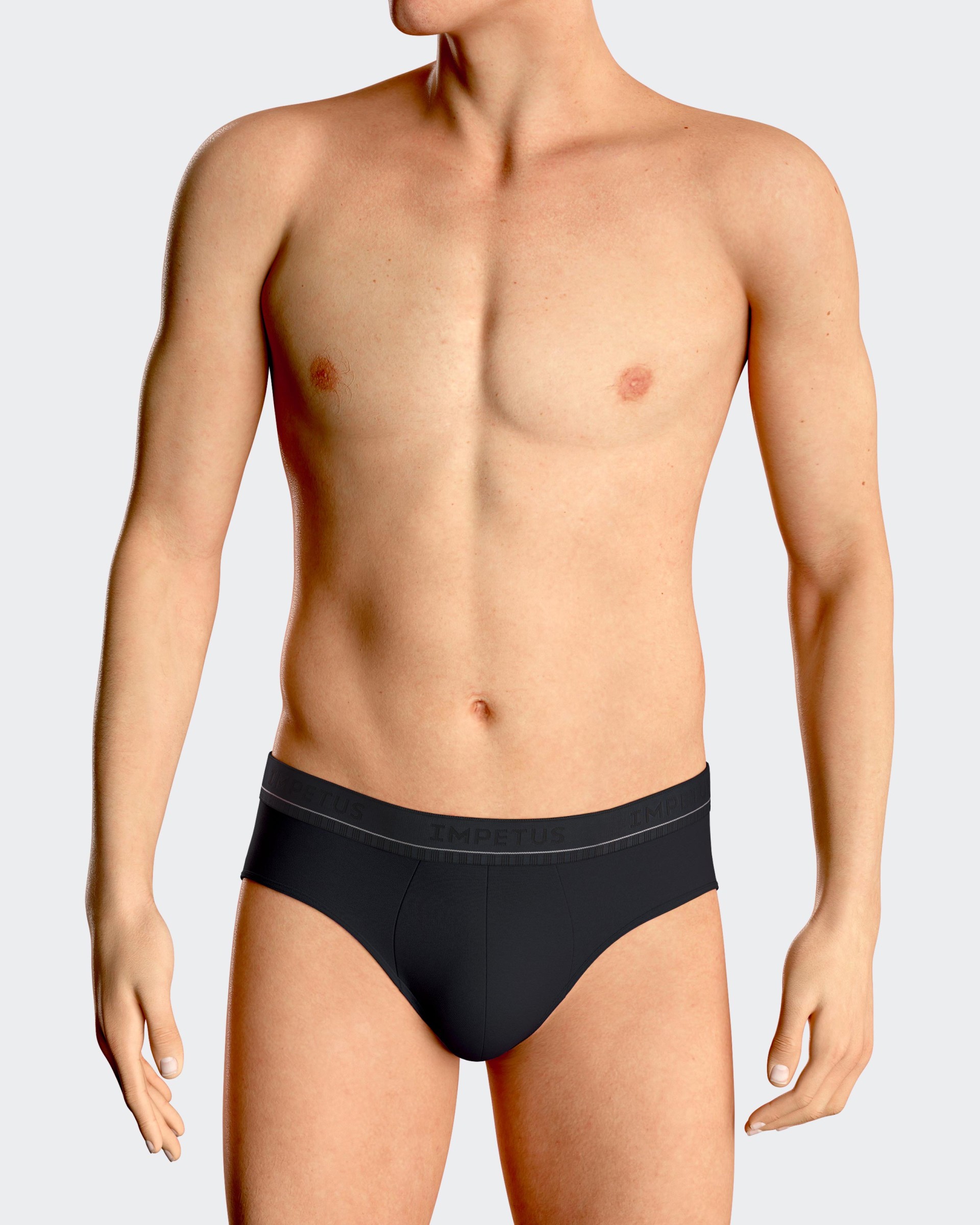 Pack 2 Man's slips in cotton