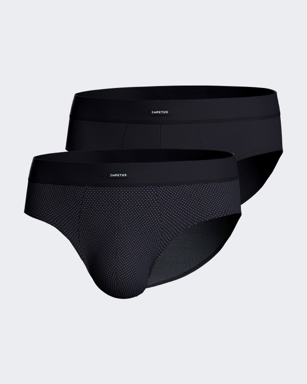 Pack 2 Man's slips in cotton