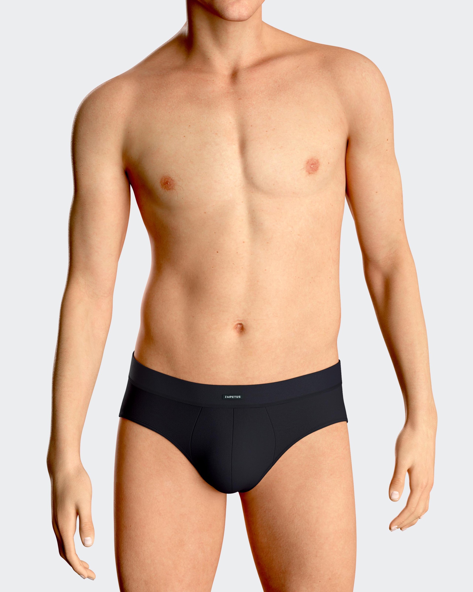 Pack 2 Man's slips in cotton