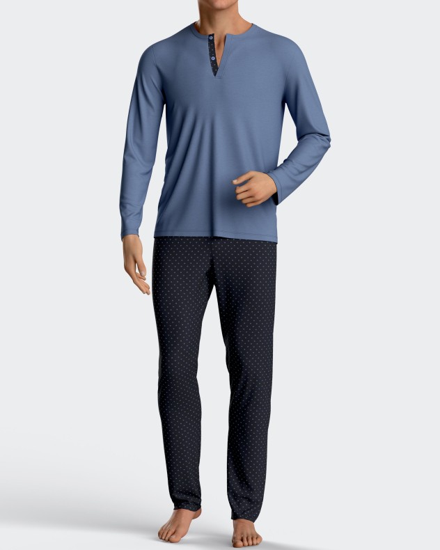 Pyjama imprimé en Coton Modal