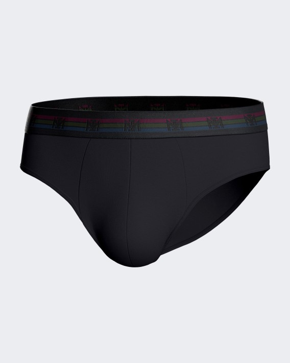 Pack of two plain man's briefs in cotton