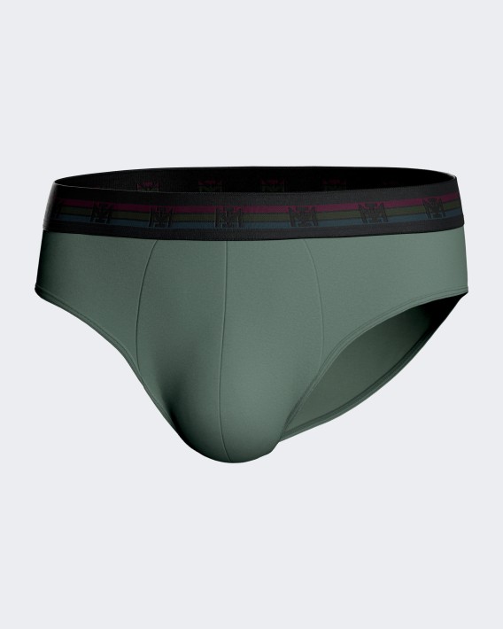 Pack de dos slips de hombre lisos en Algodn