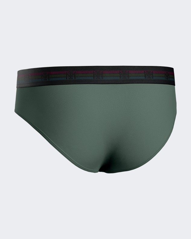 Pack de dos slips de hombre lisos en Algodón