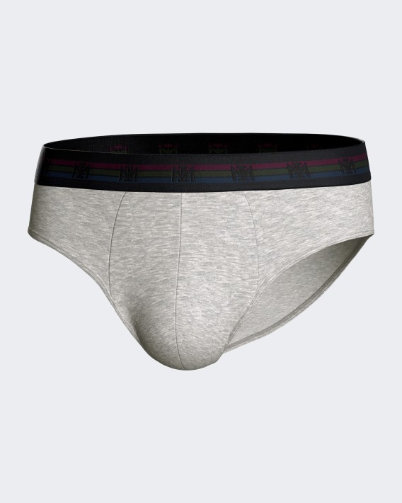 Pack de dos slips de hombre lisos en Algodn