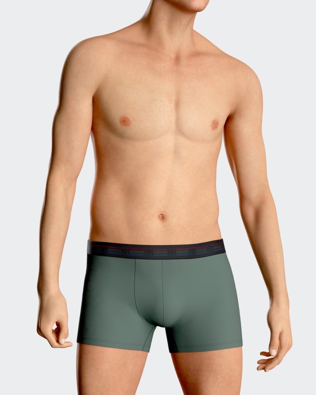 Pack 2 boxers de homem lisos em Algodão