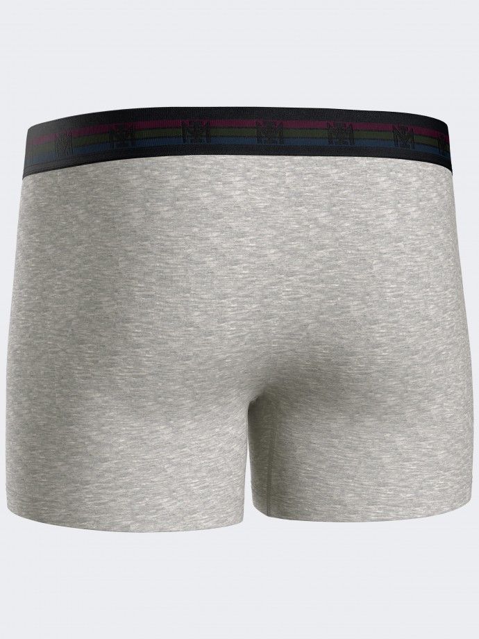 Pack 2 plain man's boxers in cotton
