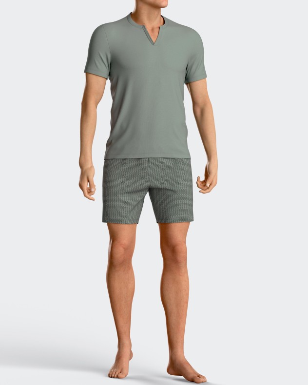 Short Man's Pyjamas in cotton