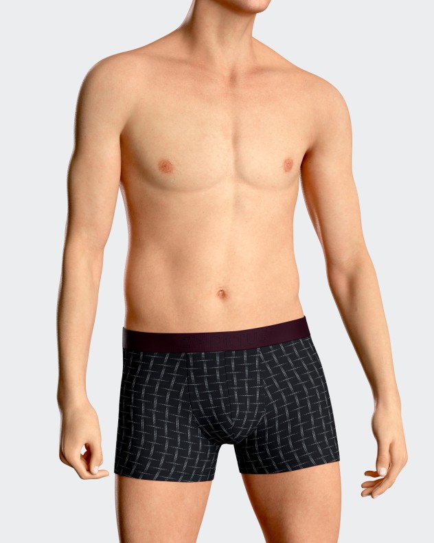Man's printed boxer in cotton