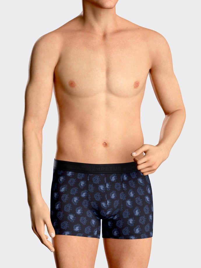 Man's printed boxer in Lyocell