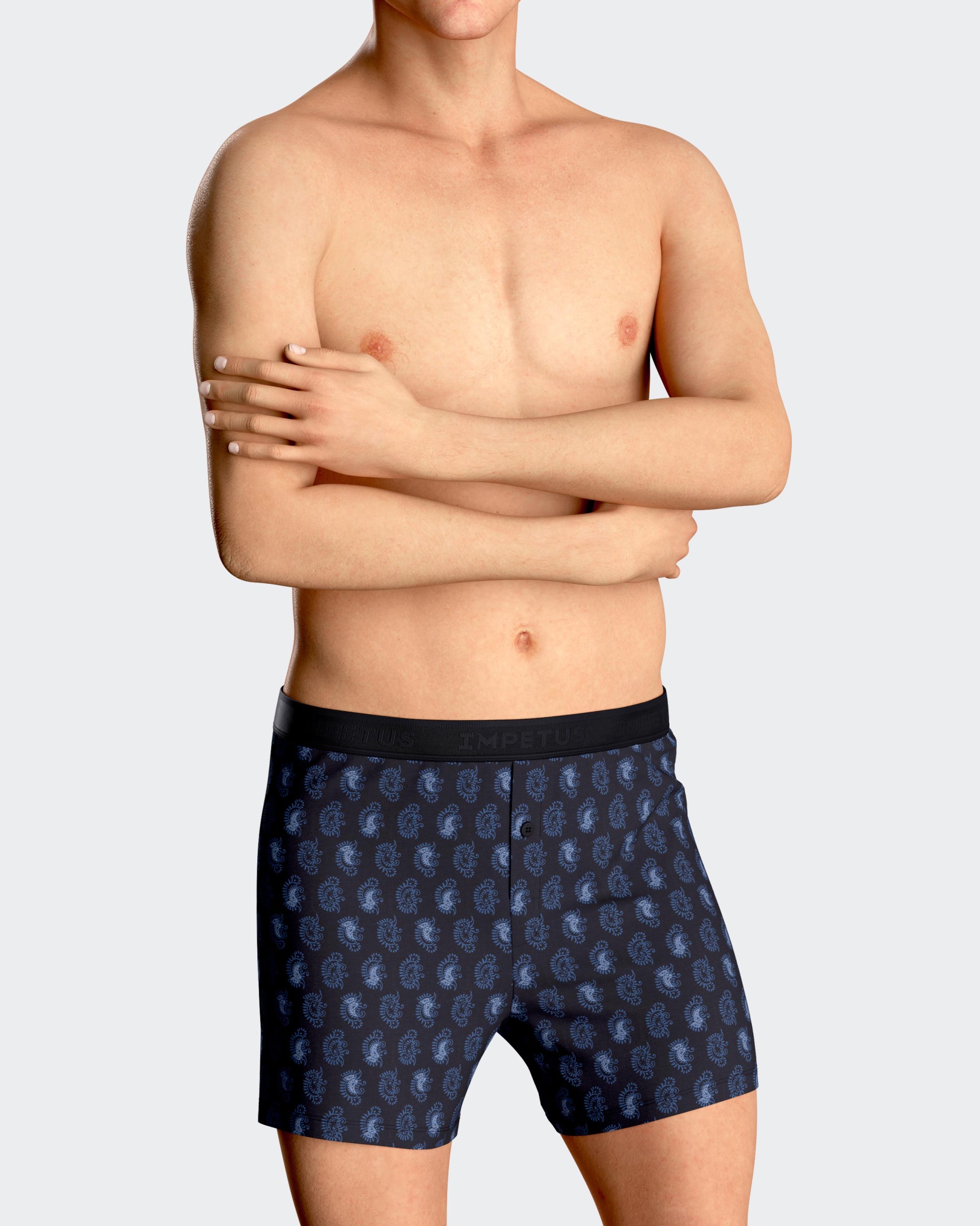 Printed men's boxeshort in Lyocell