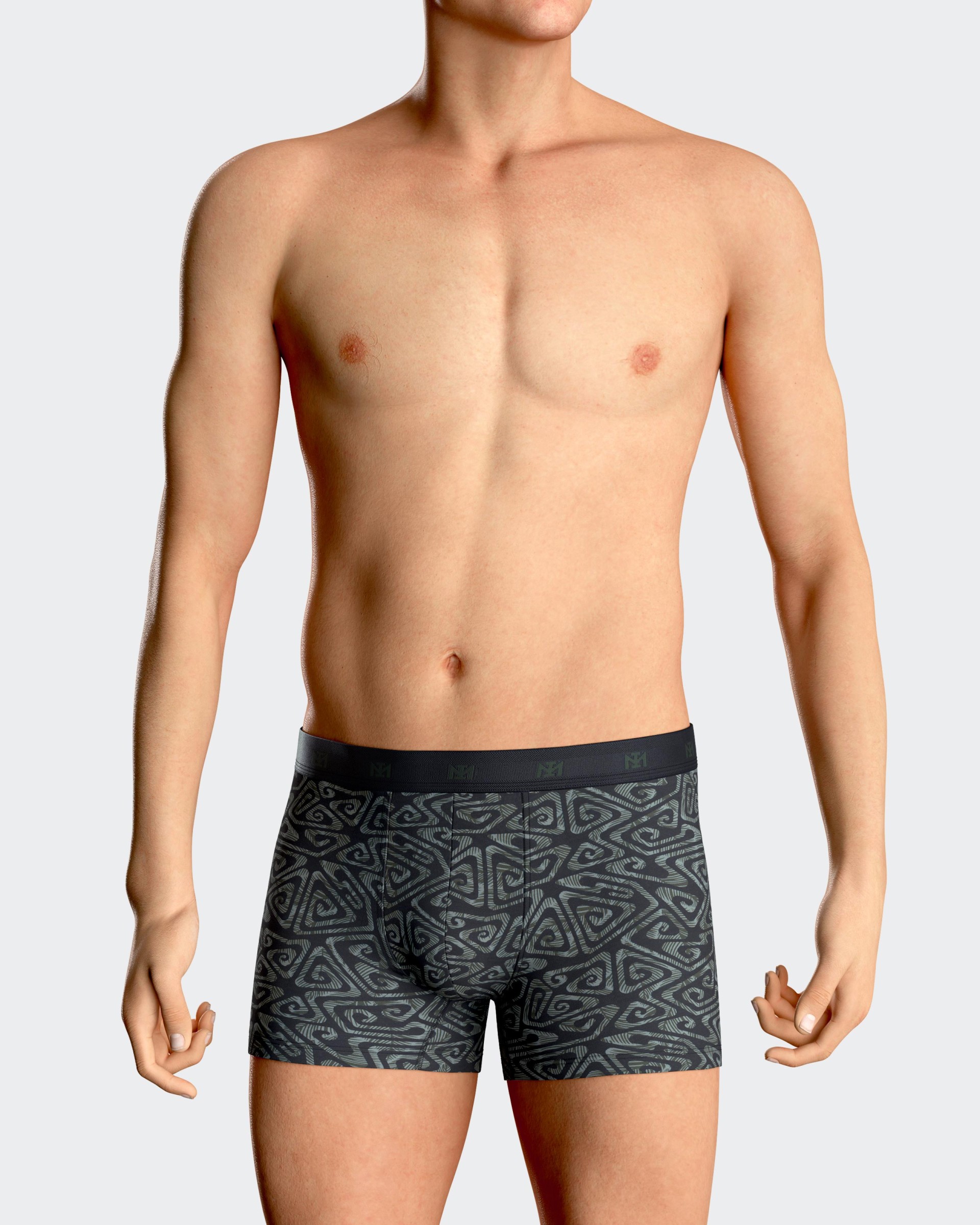 Bedruckte Herren-Boxershorts aus Modal