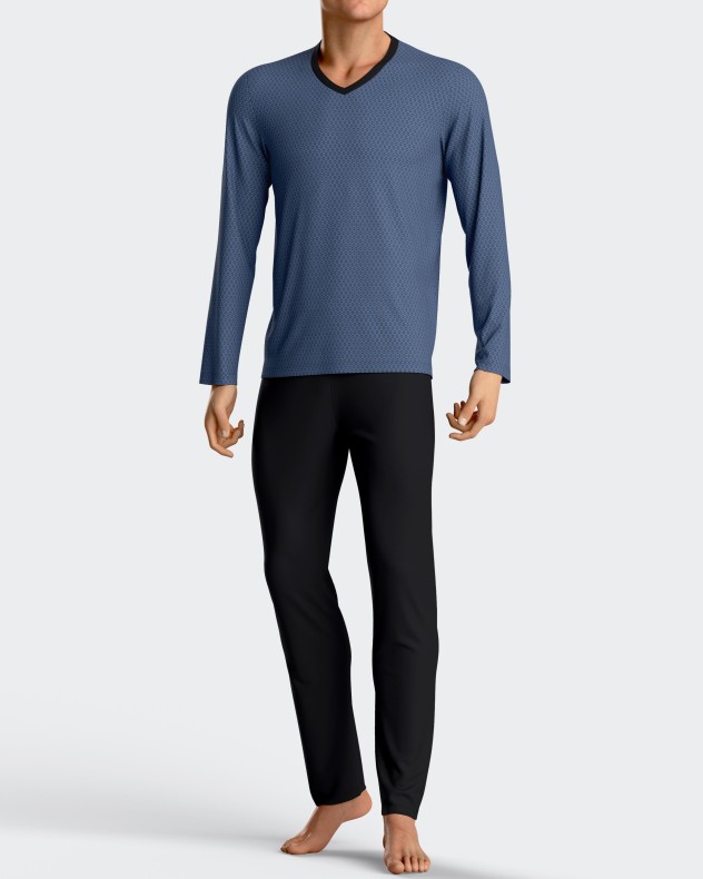Man's long pyjamas in modal