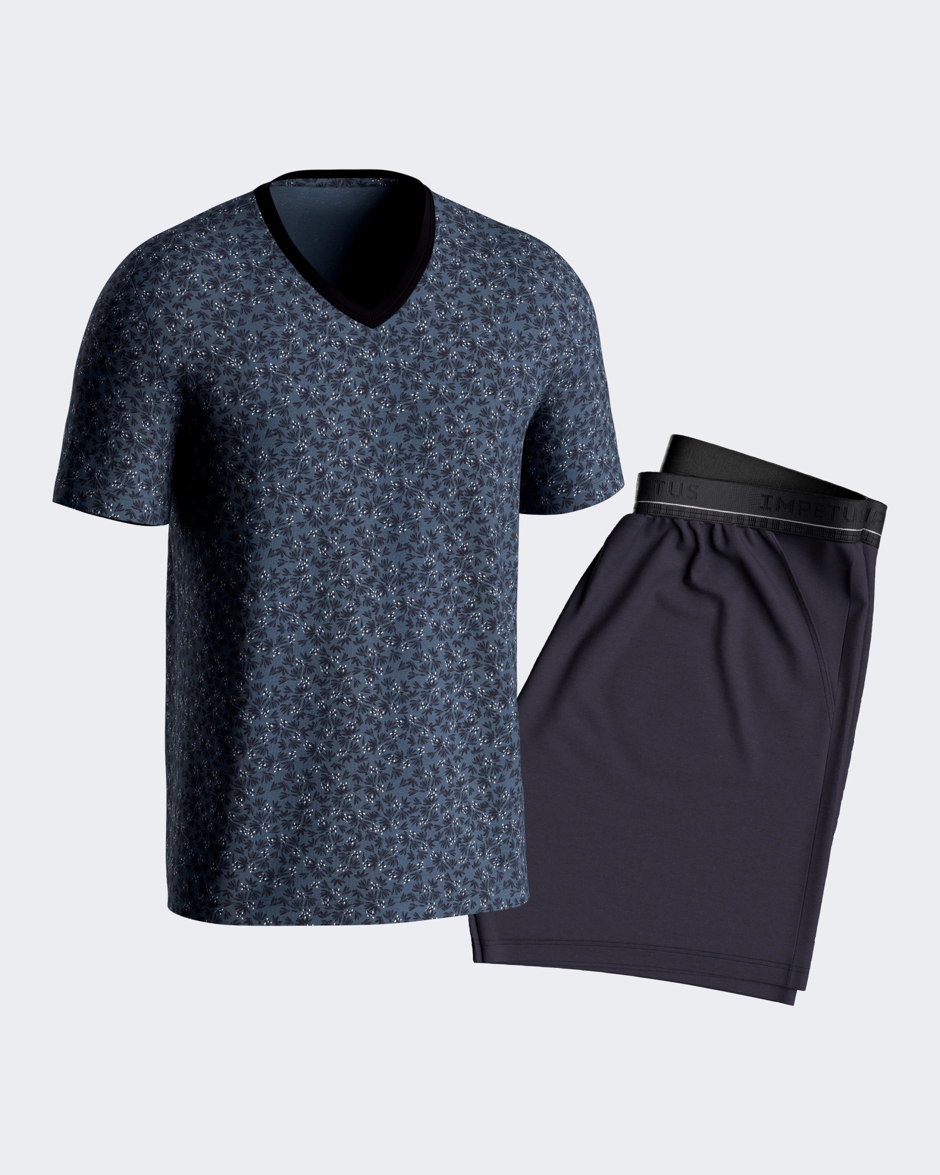 Man's short Pyjamas in Lyocell