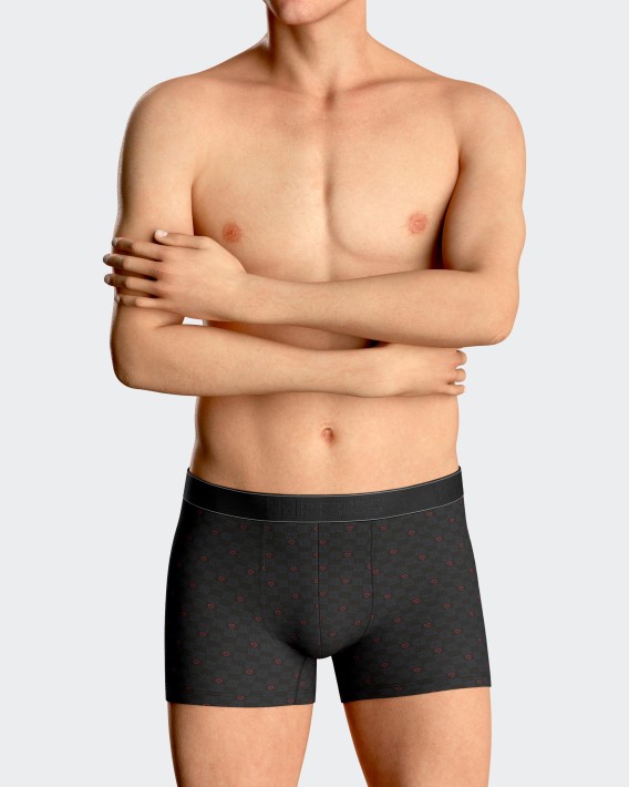 Lot deux boxers imprim coeurs