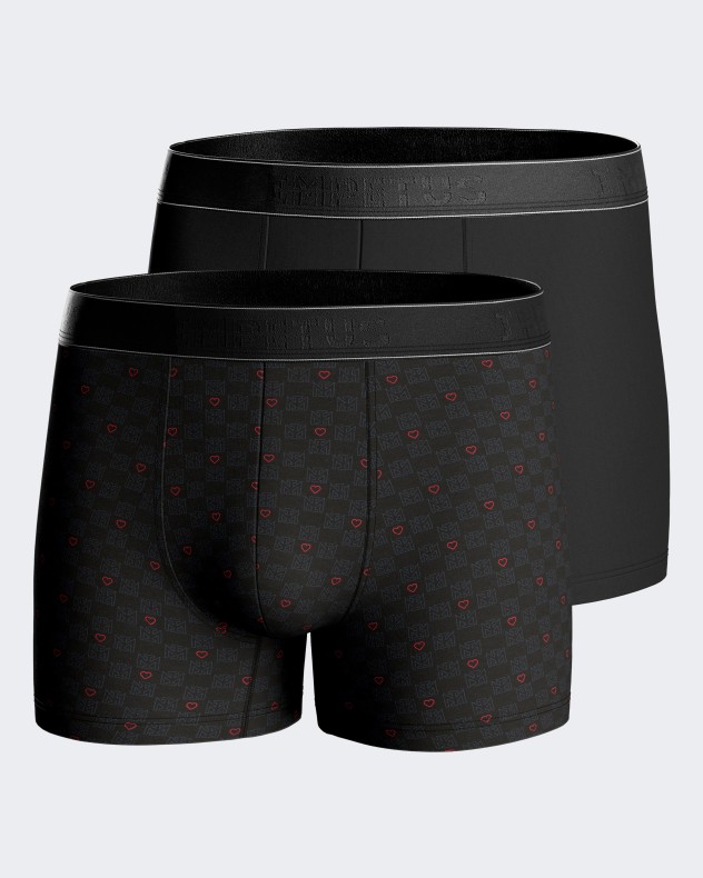 Pack of two heart print boxers