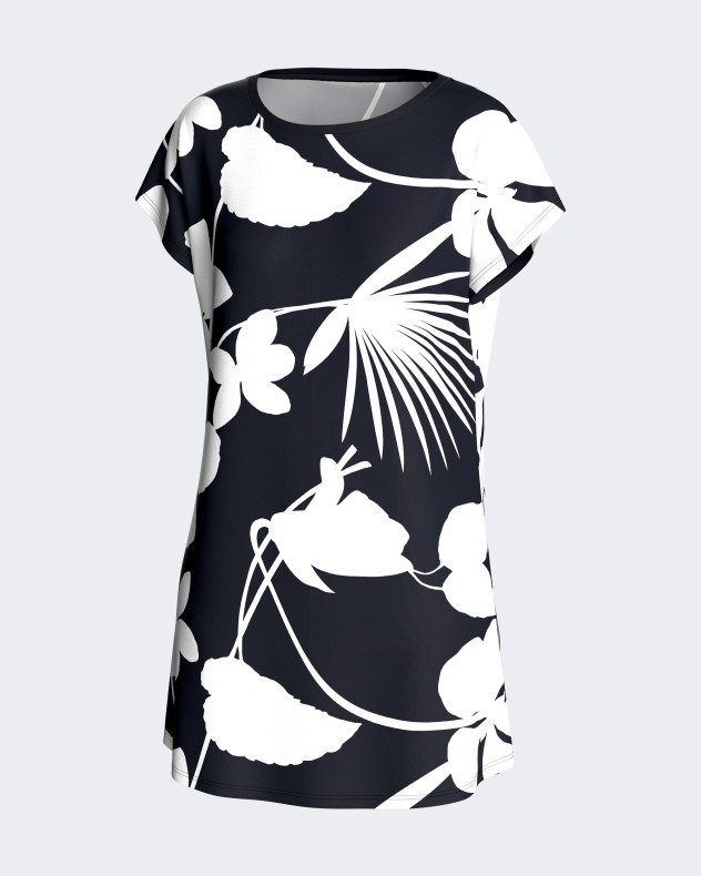 Nightgown with floral print in Lyocell