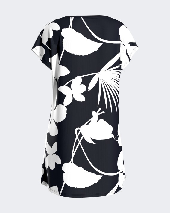 Camisa de dormir com estampado floral em Lyocell