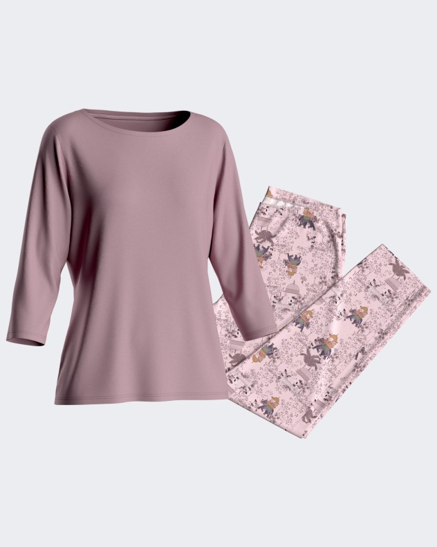Woman's Pyjamas printed in Cotton Modal