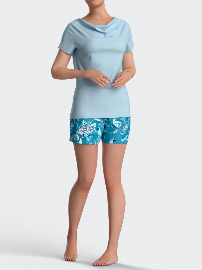 Pyjama de femme avec Boutons en Modal