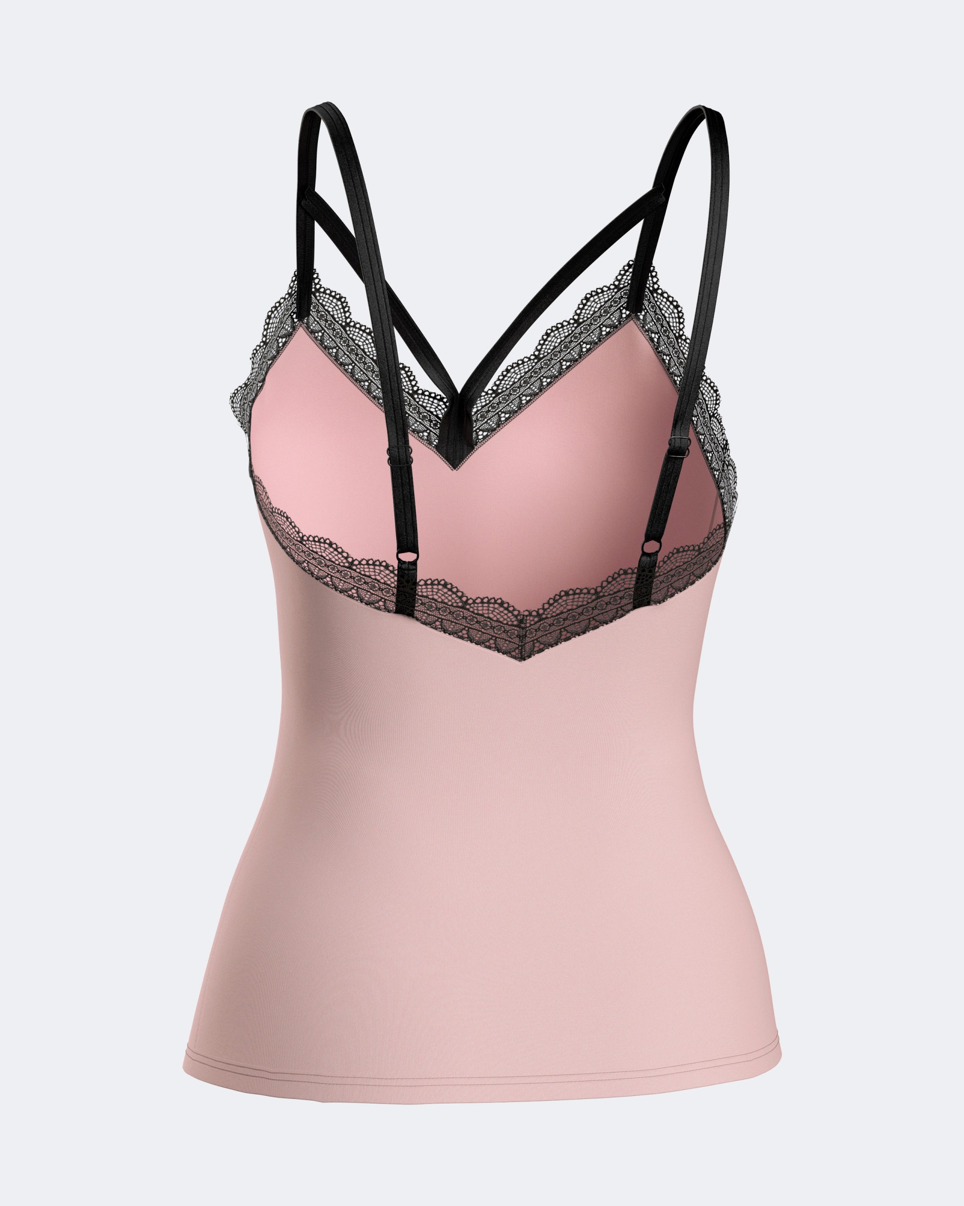 Top de Alças com detalhes em renda