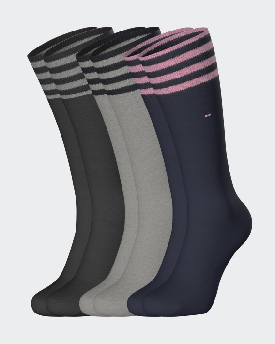 Lot de 3 paires chaussettes rays