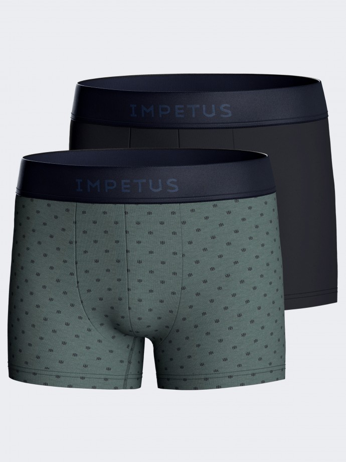 Pack of two boys' boxer in modal