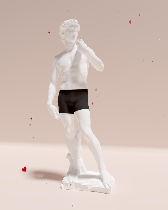 Lot deux boxers imprim coeurs