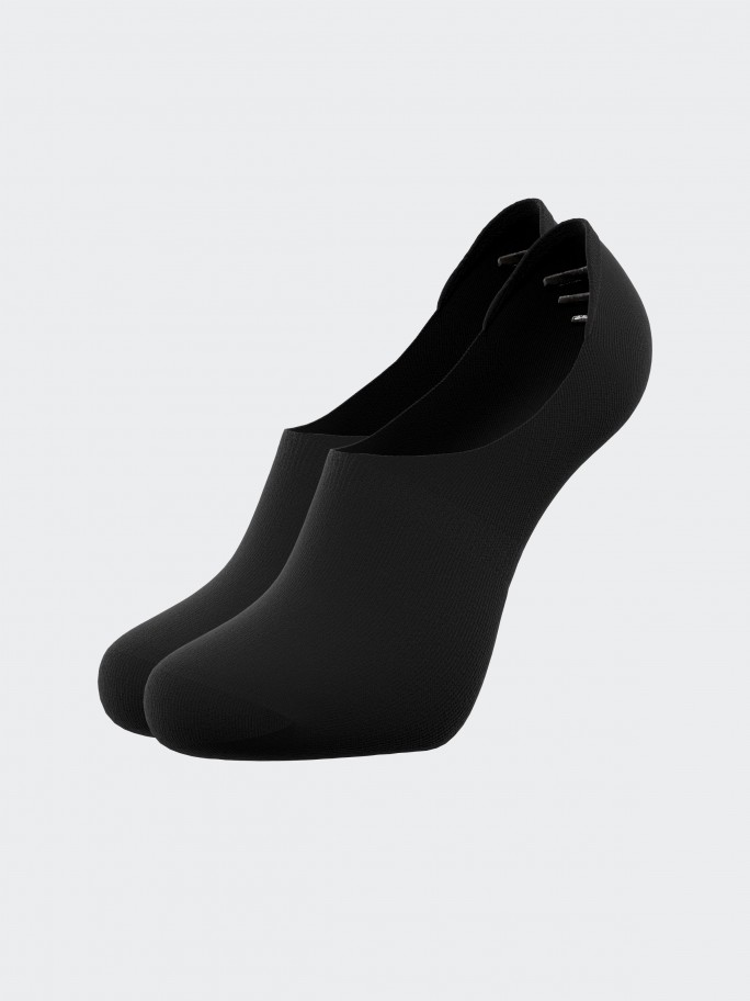 Invisible socks with silicone bands