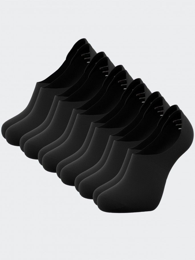 6 Pairs of Invisible Socks with silicone bands