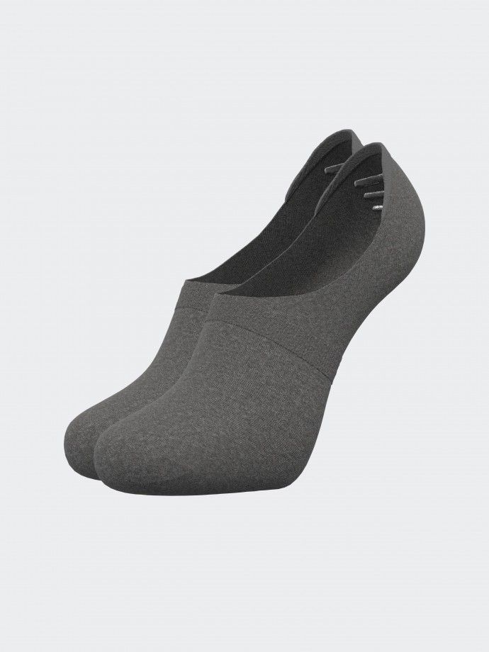 Invisible socks with silicone bands