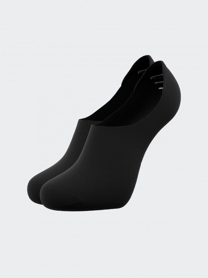 Invisible socks with silicone bands