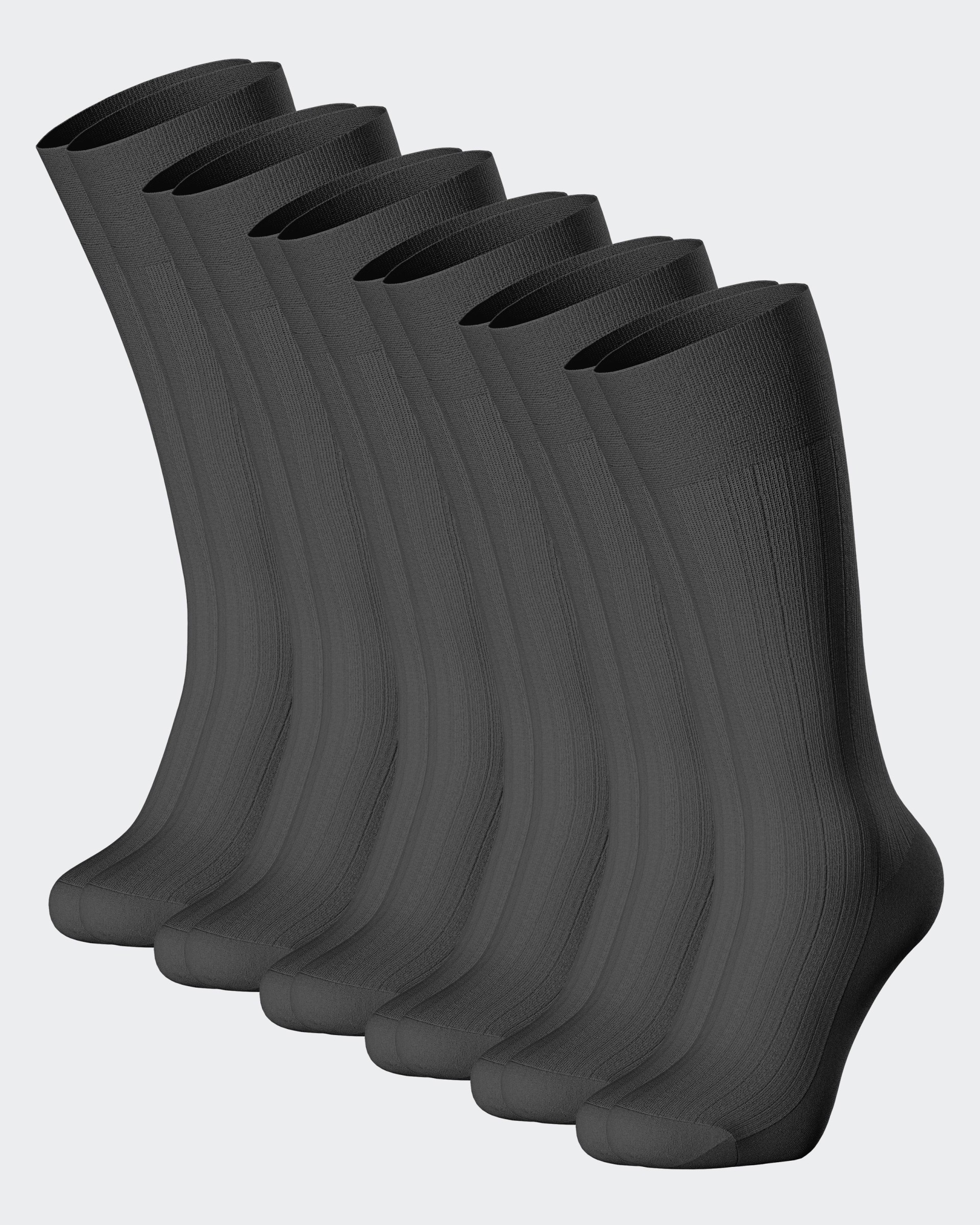 6 Pack Mercerized Cotton Socks