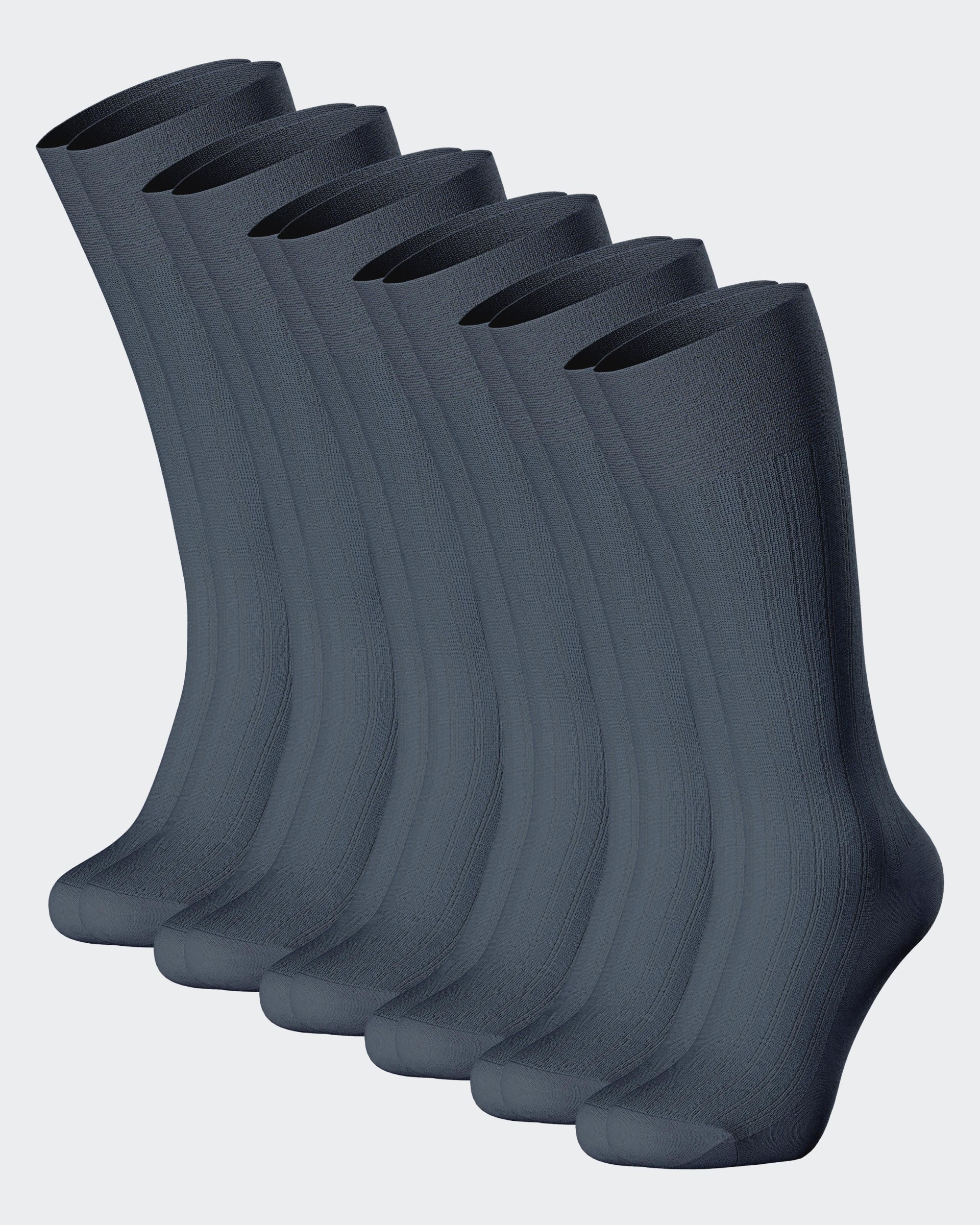 6 Pack Mercerized Cotton Socks