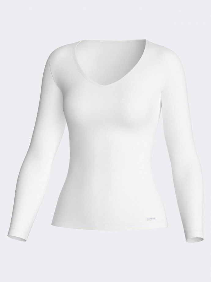 Camiseta de mujer cuello en pico Thermo