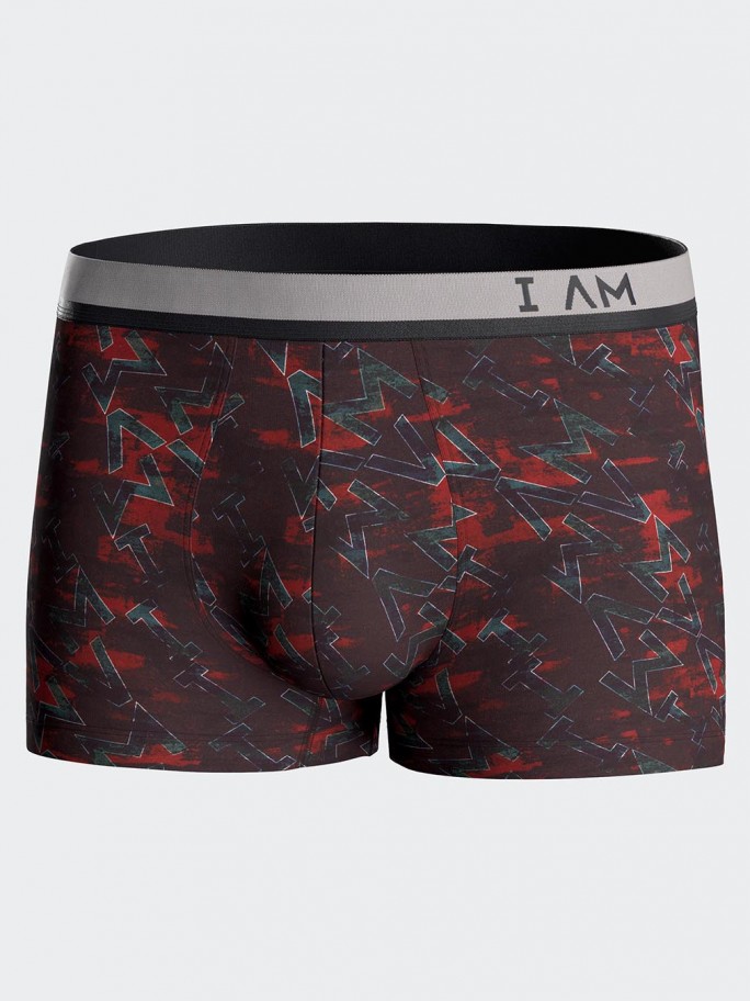 Gedruckte Herren-Boxer Shorts aus Lyocell