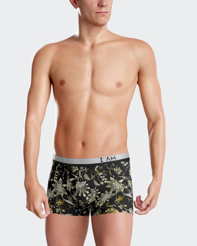 Floral printed boxer shorts in Lyocell