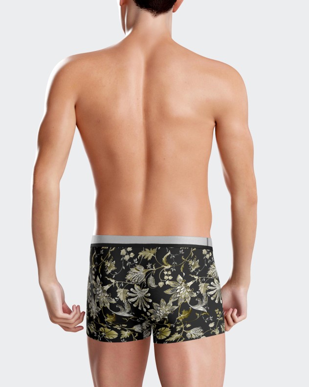 Floral printed boxer shorts in Lyocell