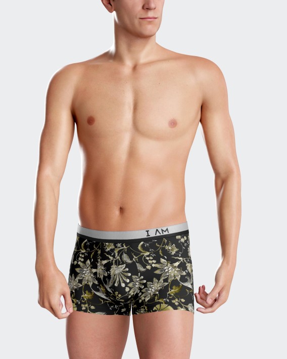 Boxer de homem estampado floral em Lyocell